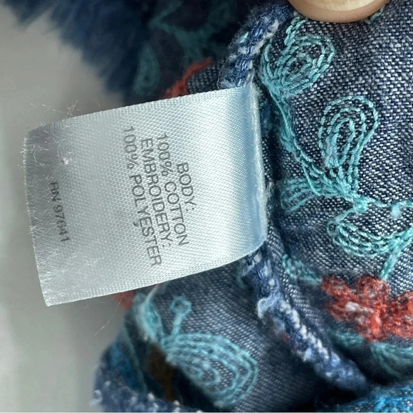 J. Jill Women's Size XS Tank Dress Embroidered Boho 0179 - Picture 5 of 10